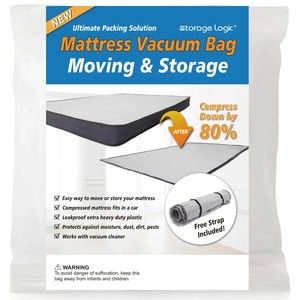 Foam Mattress Vacuum Bag for Moving/Storage-Compress Mattress by 80% Vacuum Seal
